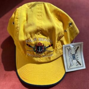 Yellow Palm Beach Yacht Club Cap